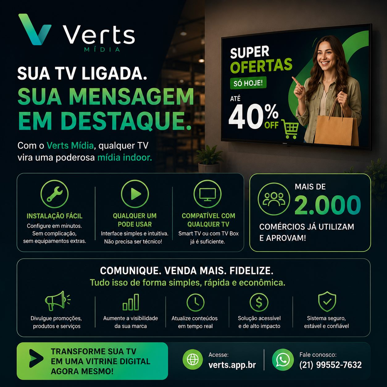 Mídia indoor para supermercados